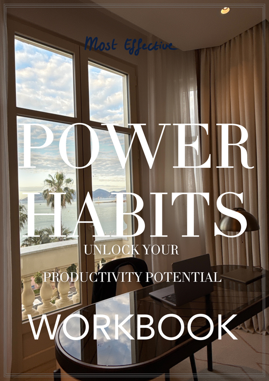 Downloadable - Workbook Power Habits: Unlock Your Productivity Potential