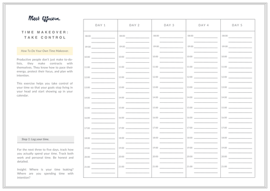 Downloadable - Time Makeover